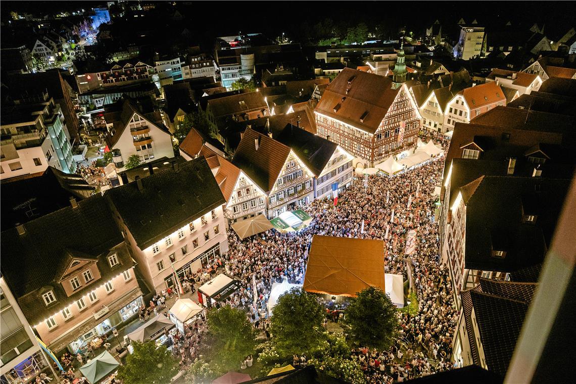 Mit dem Zapfenstreich ist das 53. Backnanger Straßenfest am Montagabend zuende g...