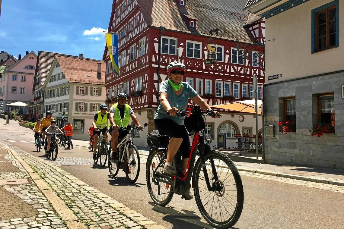 Mit der „GemeindeRadTour“ hat der ADFC zum Abschluss der Aktion Stadtradeln noch einmal Akzente gesetzt.Foto: K. Fritz