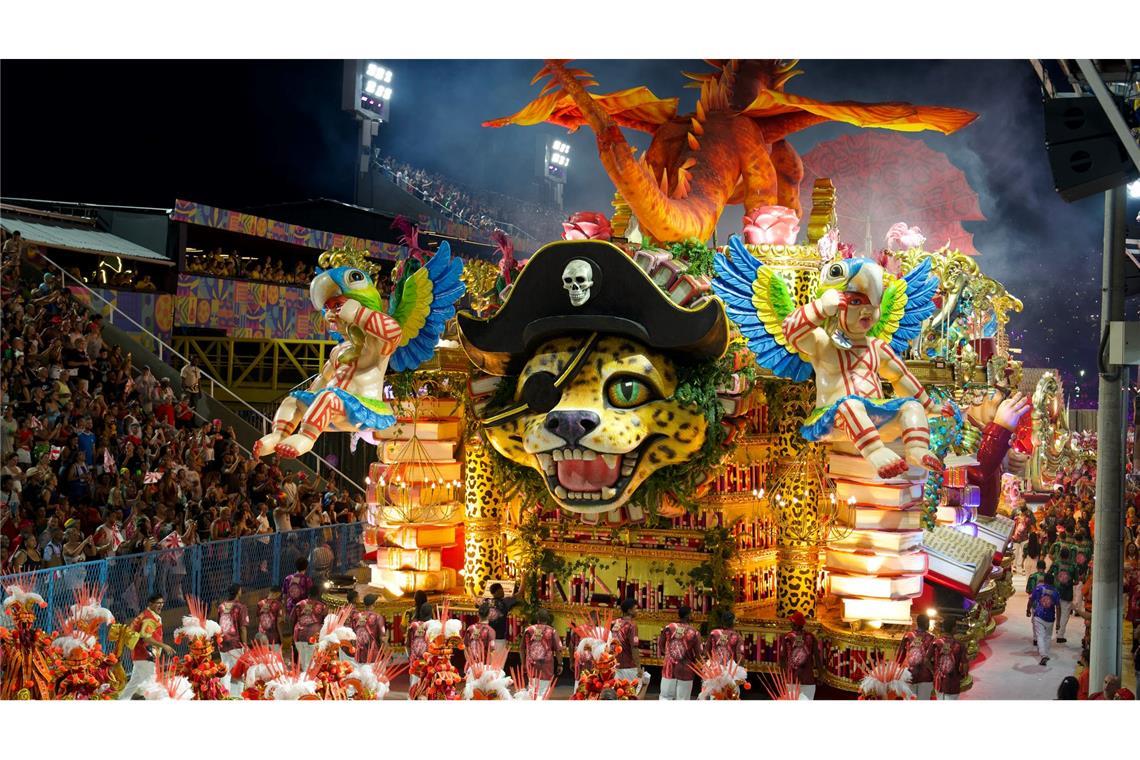Mit der "Parade der Champions" endet der Karneval in Rio de Janeiro.