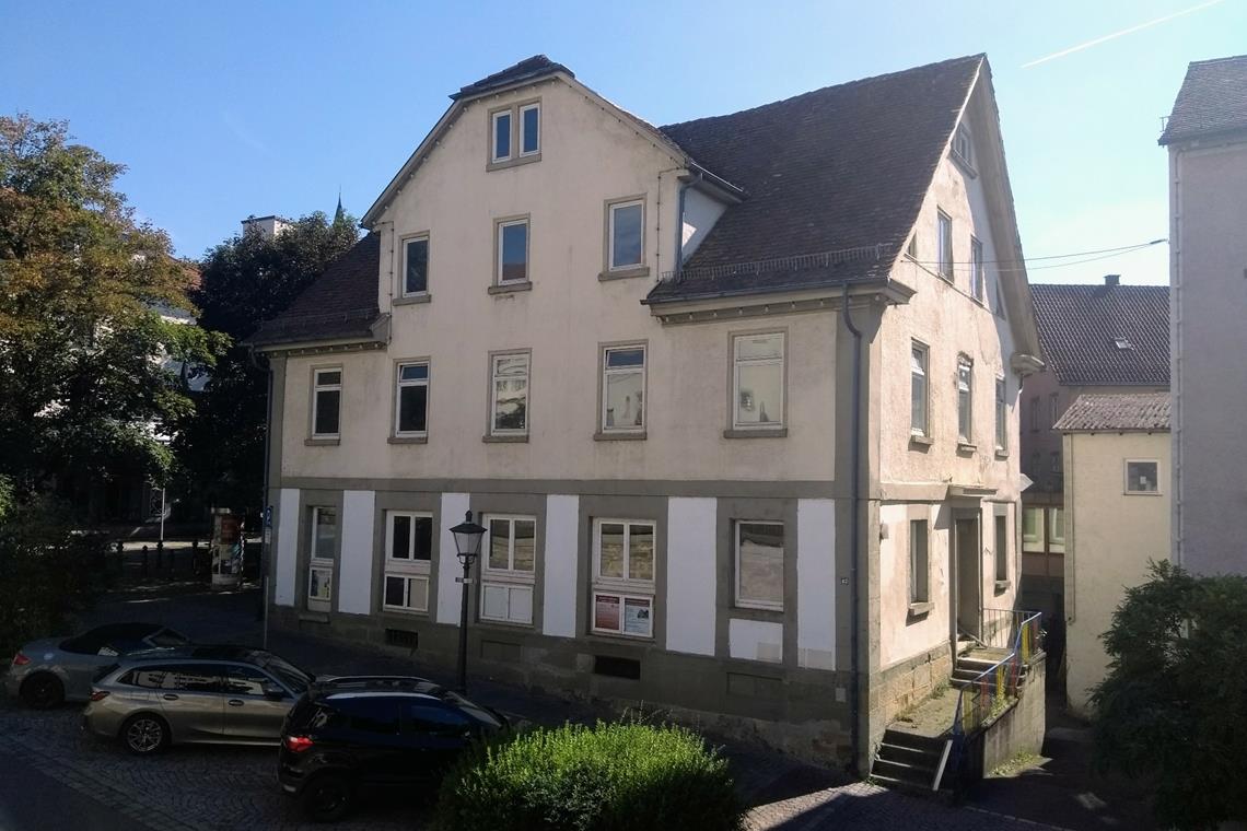 Das denkmalgeschützte Haus Marktstraße 42 in Backnang soll saniert werden