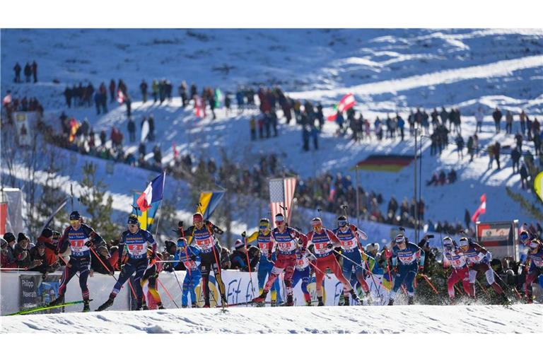 Mit der Staffel enden die Männer-Wettbewerbe in Hochfilzen.