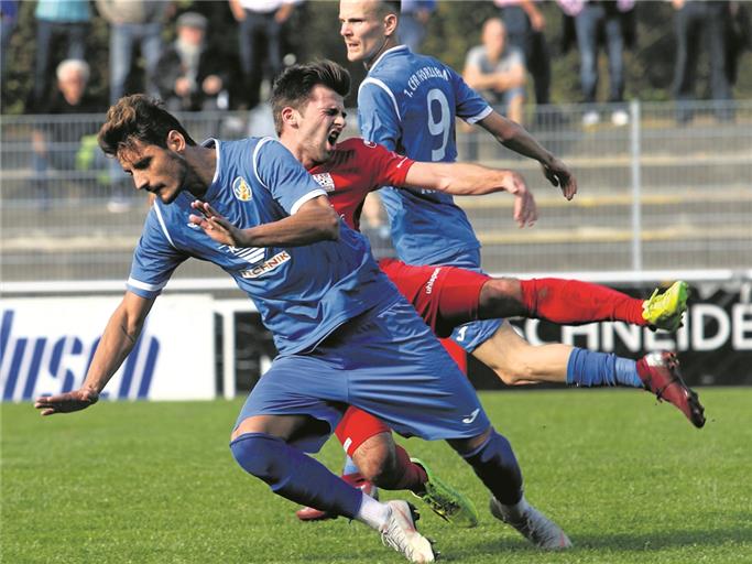 Mit der TSG im schmerzhaften Abstiegskampf angekommen: Paul Weber, der mit den Roten morgen auf Ex-Klub Ilshofen trifft. Foto: A. Hornauer