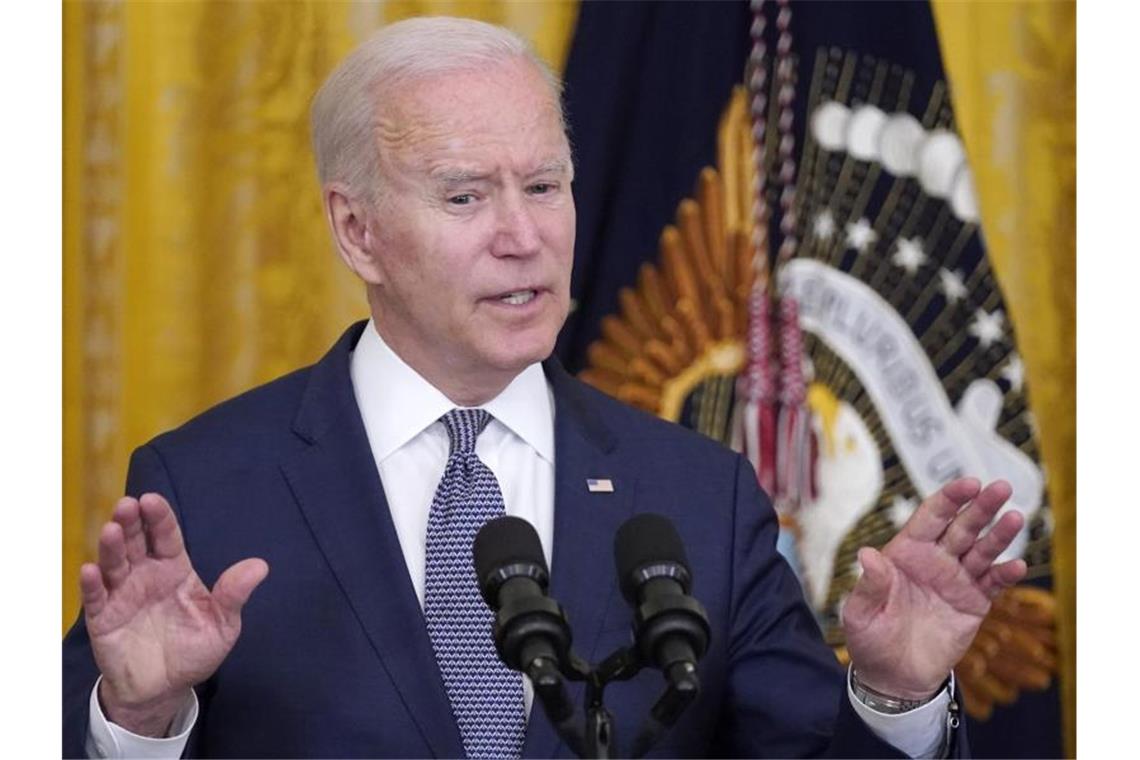Mit eindringlichen Worten hatte US-Präsident Biden für die Wahlrechtsreform geworben - er sieht die Demokratie „in Gefahr, hier, in Amerika“. Foto: Evan Vucci/AP/dpa