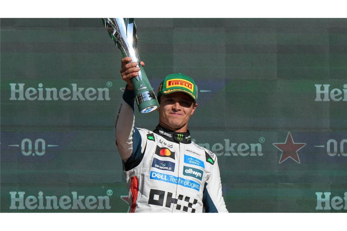 Buhrufe als Vorgeschmack? - Norris' Kampf als WM-Führender Mit einem Punkt Vorsprung der neue WM-Führende: Lando Norris