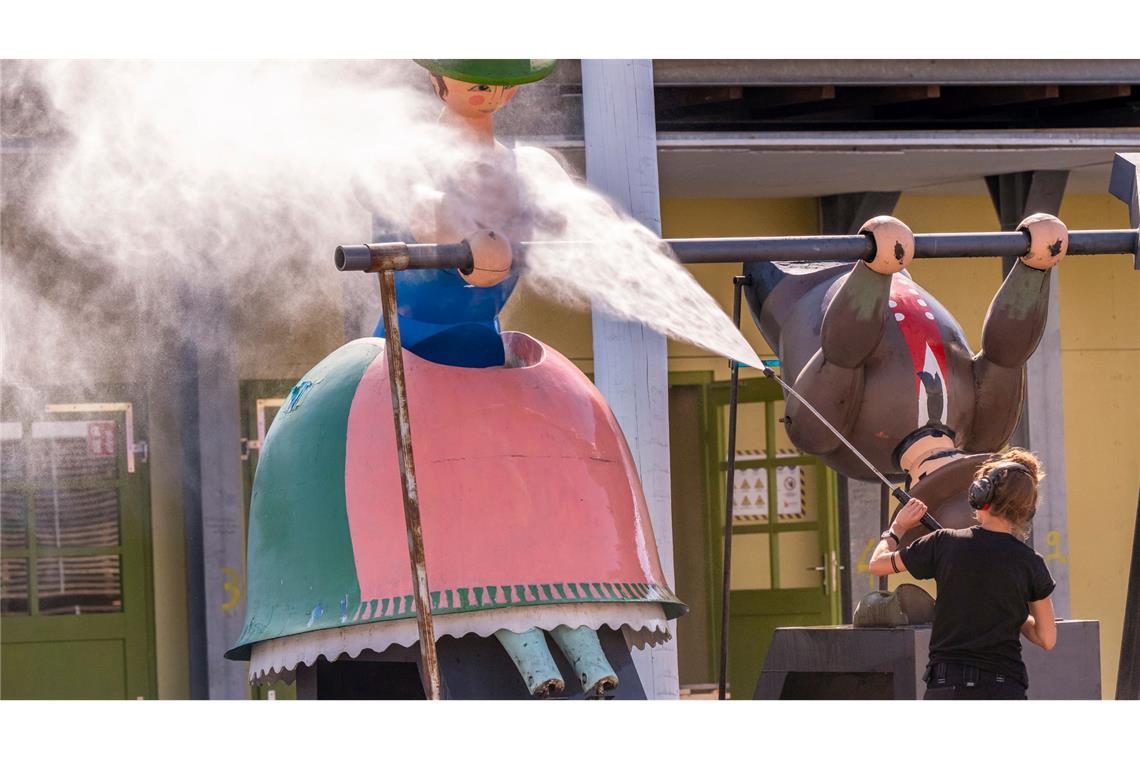 Mit Hochdruck laufen die Vorbereitungen für das Oktoberfest in München. Noch gut ein Monat, dann heißt es wieder: "O'zapft is!".