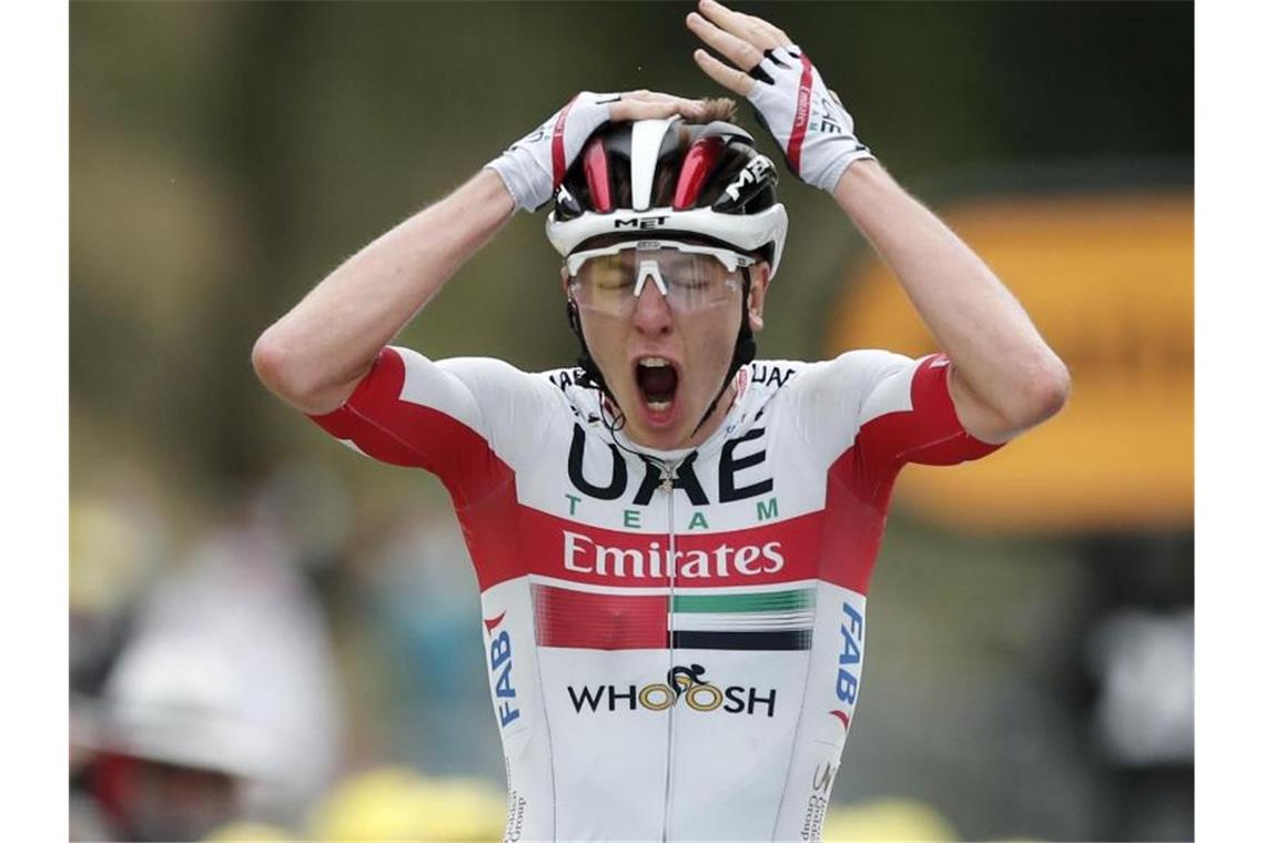 Tour-Favoritencheck: Roglic stark, Bernal kommt in Schwung Mit nur 21 Jahren ist Tadej Pogacar bereits ein sehr guter Bergfahrer. Foto: Benoit Tessier/Pool Reuters/AP/dpa