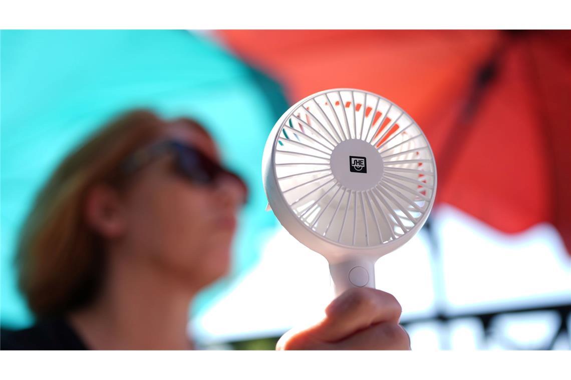 Mit Ventilator lässt sich die Hitze etwas besser ertragen.