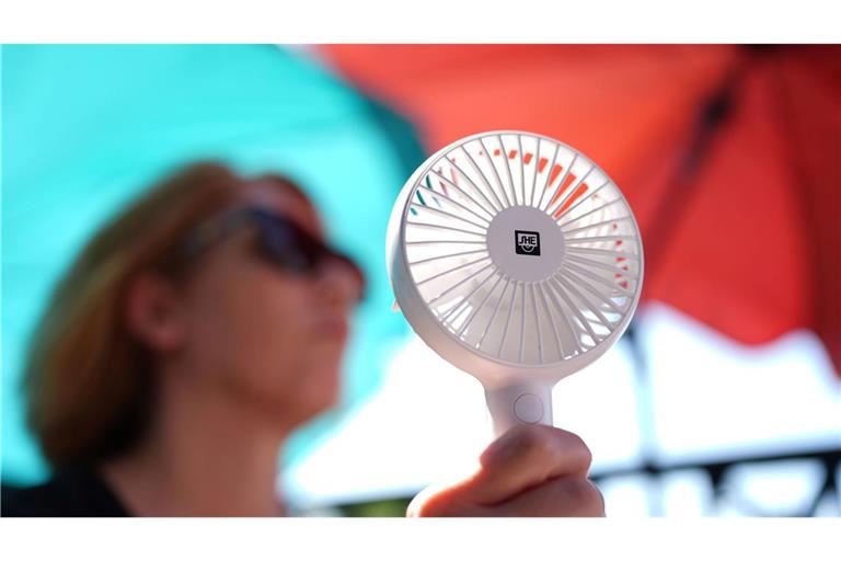 Mit Ventilator lässt sich die Hitze etwas besser ertragen.