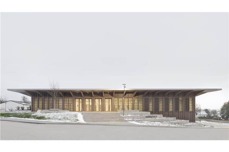 Stuttgart spricht über die Architektur von morgen Mit viel Lob bedacht und im Finale um den diesjährigen „Architektur-Oscar“ Nike: Markolfhalle Markelfingen in Radolfzell, von Steimle Architekten (Stuttgart)