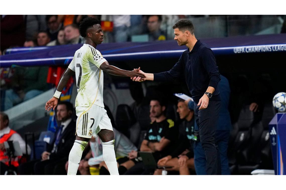 Mit Vinicius Junior hatte Xabi Alonso Ärger wegen einer Auswechslung.