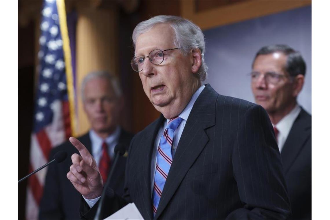 Republikaner greifen Biden für „verpfuschten“ Abzug an Mitch McConnell, Vorsitzender der republikanischen Opposition im US-Senat. Foto: J. Scott Applewhite/AP/dpa