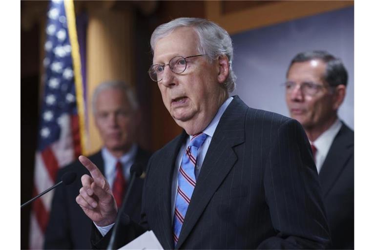 Mitch McConnell, Vorsitzender der republikanischen Opposition im US-Senat. Foto: J. Scott Applewhite/AP/dpa