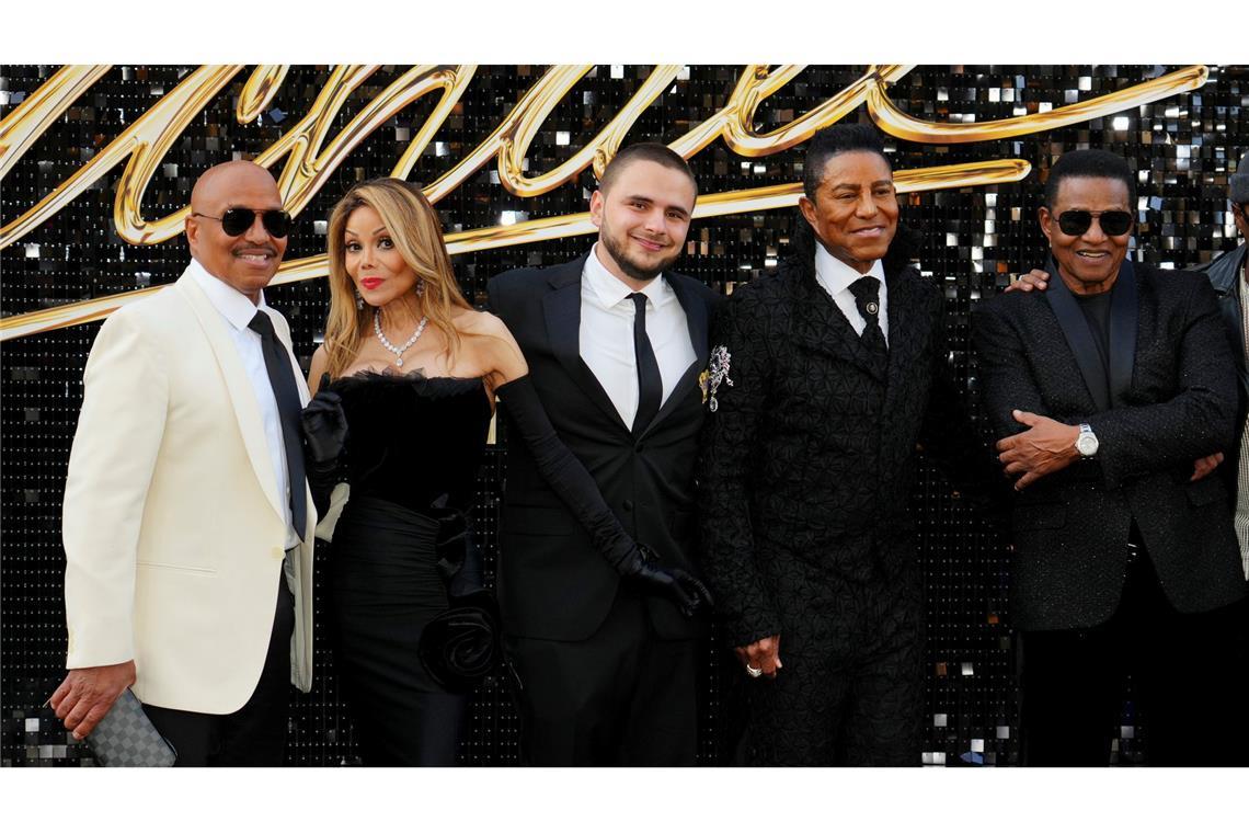 Mitglieder der Jackson-Familie feiern die Biopic-Premiere in Los Angeles. (Archivbild)