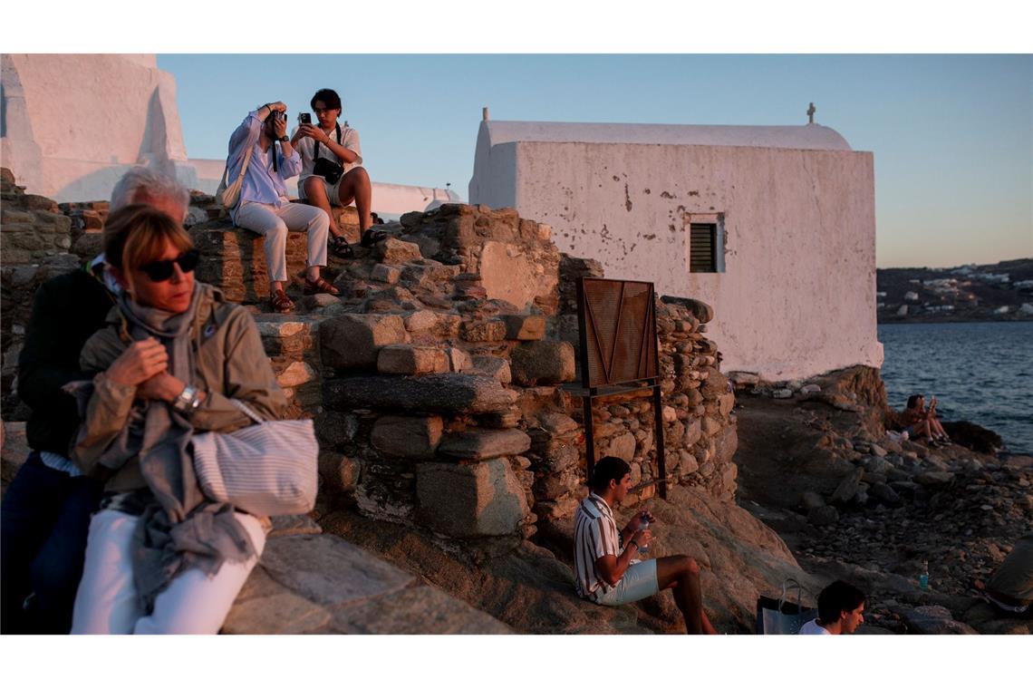 Mittlerweile müssen Touristen auch auf Mykonos 20 Euro Eintritt zahlen.  (Archivbild)