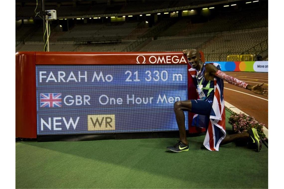Mo Farah und Farah laufen Stunden-Weltrekorde in Brüssel