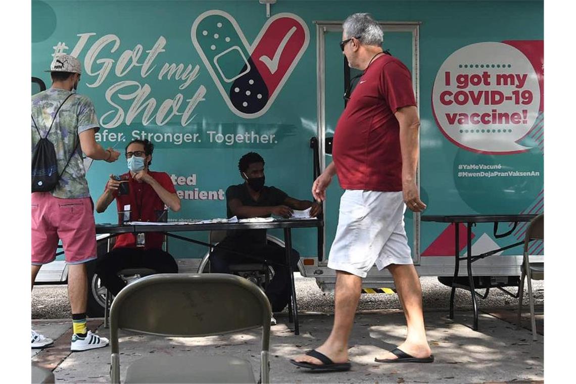 Mobile Corona-Impfstelle in Orlando, Florida. Foto: Paul Hennessy/SOPA Images via ZUMA Press Wire/dpa