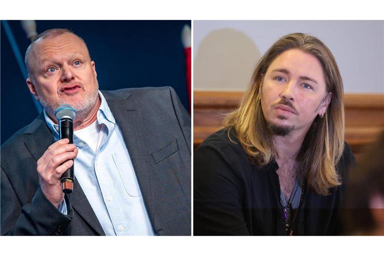 Moderator Stefan Raab (links) und Musiker Gil Ofarim (rechts).