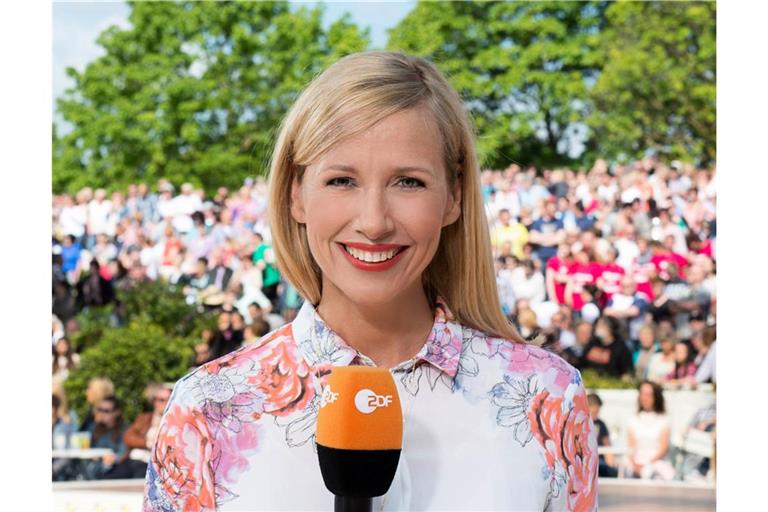 Moderatorin Andrea "Kiwi" Kiewel.