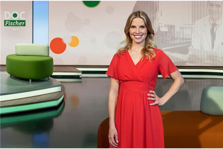 Moderatorin Julia Fischer.