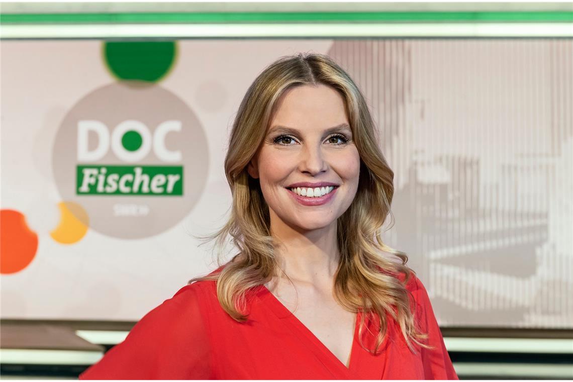 Moderatorin Julia Fischer.