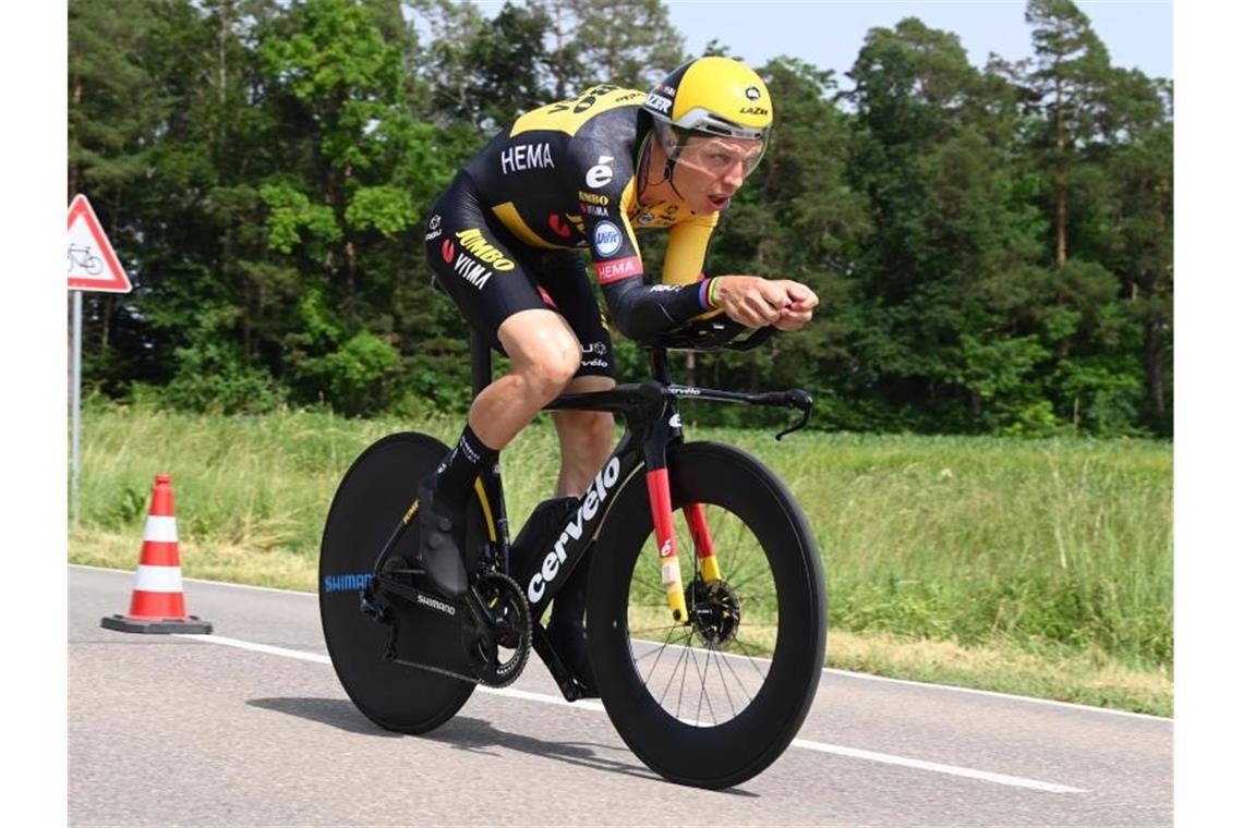 Möchte besonders in den Zeitfahren bei der Tour de France auftrumpfen: Tony Martin. Foto: Bernd Weißbrod/dpa