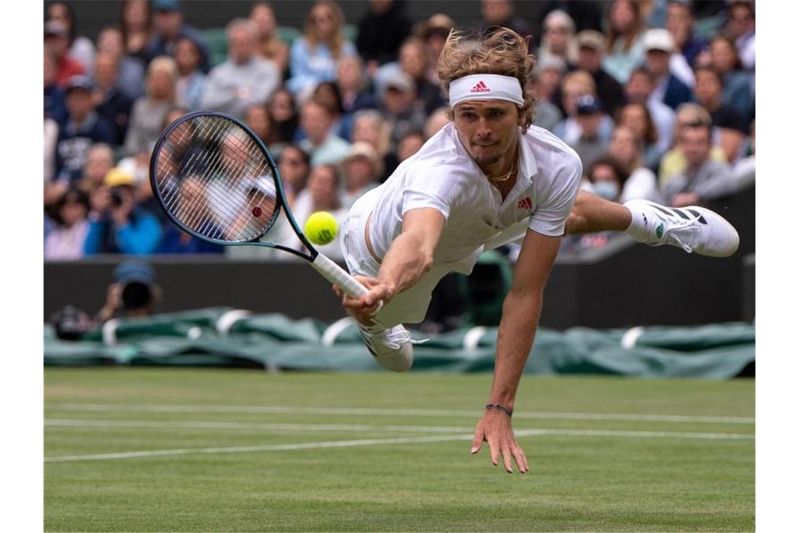 Boll, Mihambo, Zverev: Die Stars im deutschen Olympia-Team Möchte im olympischen Tennisturnier erfolgreich sein: Alexander Zverev. Foto: Jonathan Nackstrand/Aeltc Pool/PA Wire/dpa