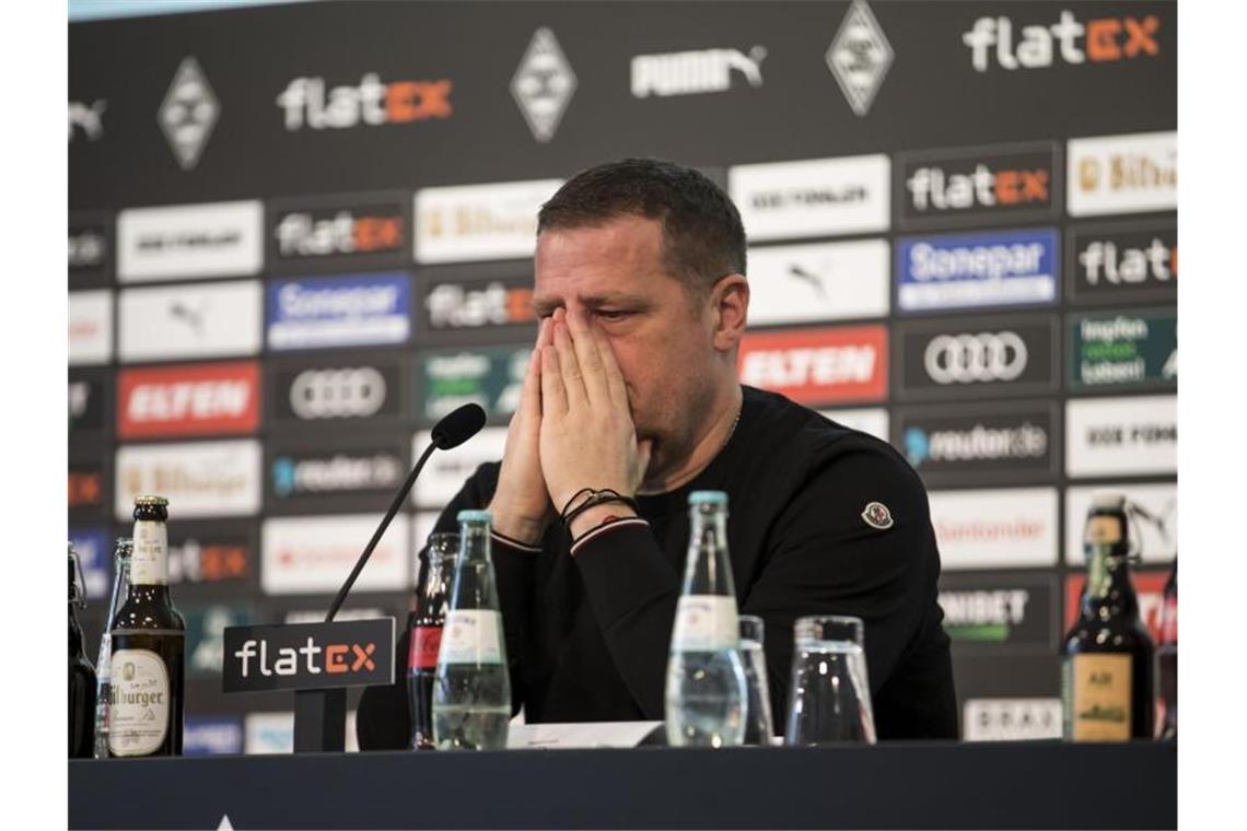 Mönchengladbachs Sportdirektor Max Eberl erklärt seinen Rücktritt aus gesundheitlichen Gründen. Foto: Christian Verheyen/Borussia Mönchengladbach/dpa