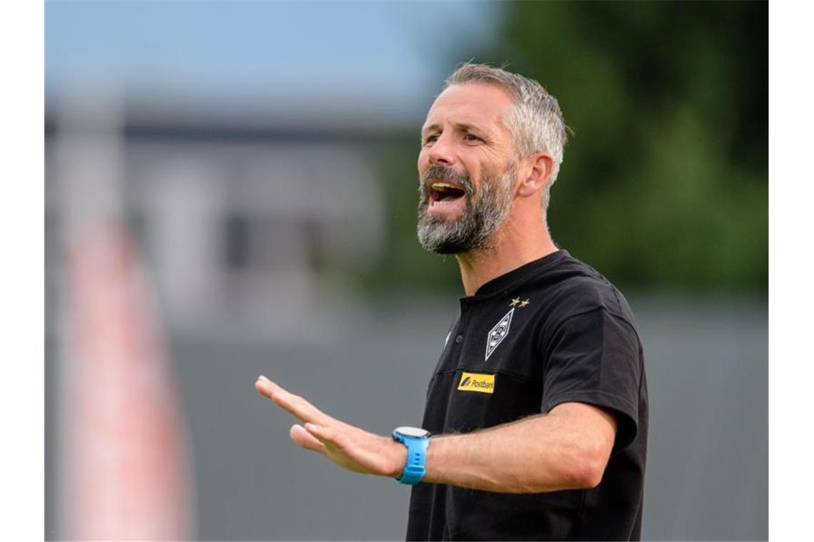 Rose nach Pokalpartie: „Es hieß, es wird nicht gespielt“ Mönchengladbachs Trainer Marco Rose. Foto: Matthias Balk/Archivbild