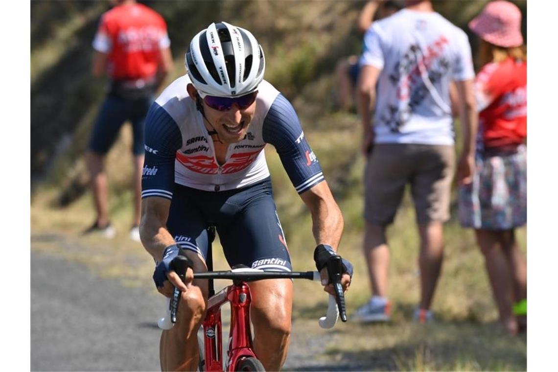 Mollema gewinnt 14. Etappe - Martin lässt Franzosen träumen Mollema vom Team Trek-Segafredo hat die 14. Etappe für sich entschieden. Foto: David Stockman/BELGA/dpa