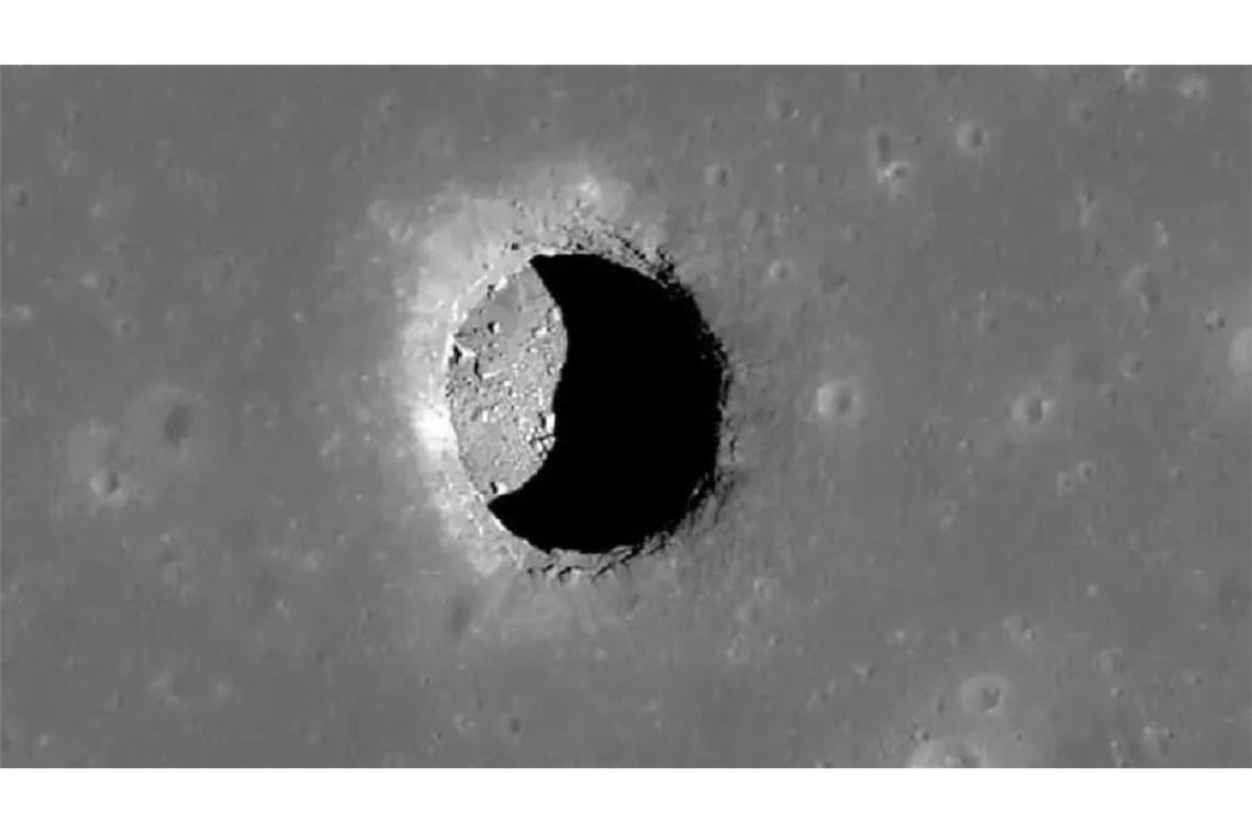Mondkrater wie dieser im „Mare Tranquillitatis“ (lateinsich für Meer der Stille) könnten künftigen Kolonisten eine Zuflucht bieten.