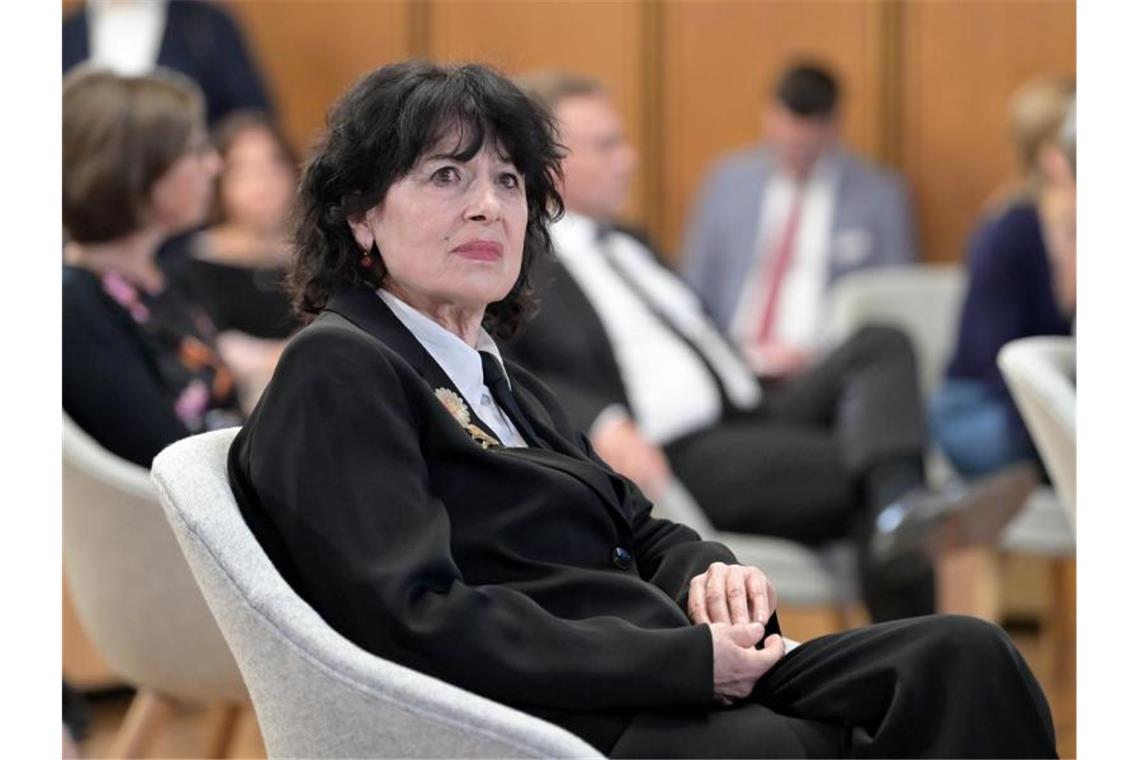 Autorin Monika Helfer erhält den Hebel-Preis Monika Helfer, Autorin aus Österreich. Foto: Sebastian Gollnow/dpa POOL/dpa/Archivbild
