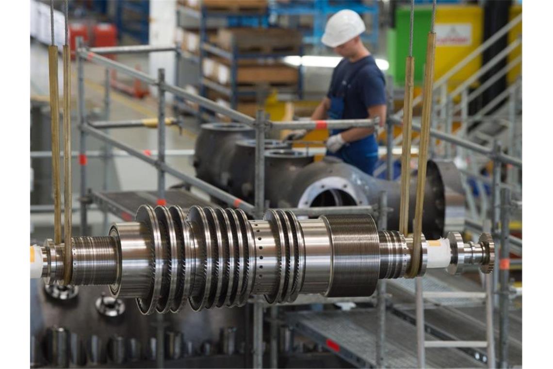 Trübes Jahr 2019 für Maschinenbau: Bestellungen gesunken Montagehalle des Siemens-Turbinenwerks in Görlitz: Ein baldiges Ende der Flaute scheint vorerst nicht in Sicht. Foto: Sebastian Kahnert/zb/dpa