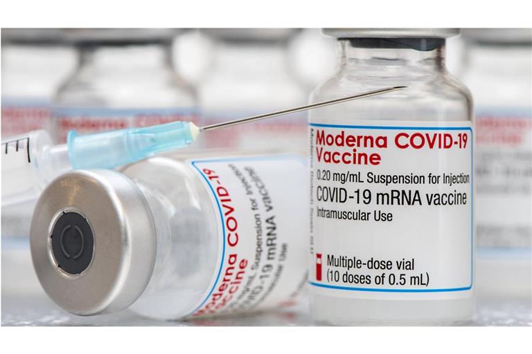 mRNA-Impfstoff der Phamrmafirma Moderna gegen das Covid-19-Virus.
