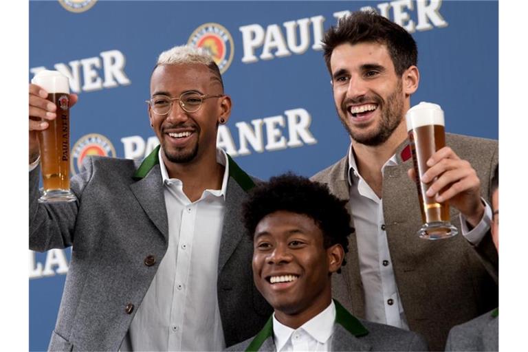 München verteidigt künftig ohne Jérôme Boateng, David Alaba und Javi Martínez (l-r). Foto: picture alliance / Sven Hoppe/dpa/Archiv