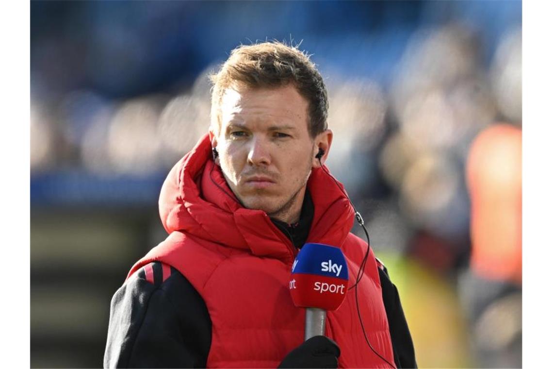 Nagelsmann startet Spannungsaufbau für Salzburg Münchens Trainer Julian Nagelsmann fordert von seiner Mannschaft eine andere Körperspannung. Foto: Bernd Thissen/dpa