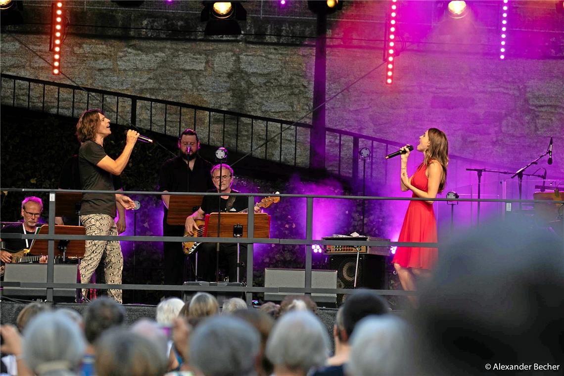 Musical-Gala "On Broadway" zum Kultursommer in Backnang auf der Marktplatzbühne.