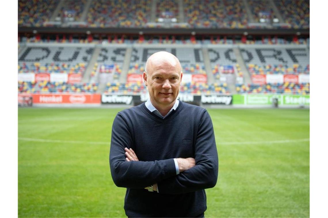 Muss das Selbstbewusstsein der Spieler stärken: Uwe Rösler, neuer Trainer von Fortuna Düsseldorf. Foto: Bernd Thissen/dpa