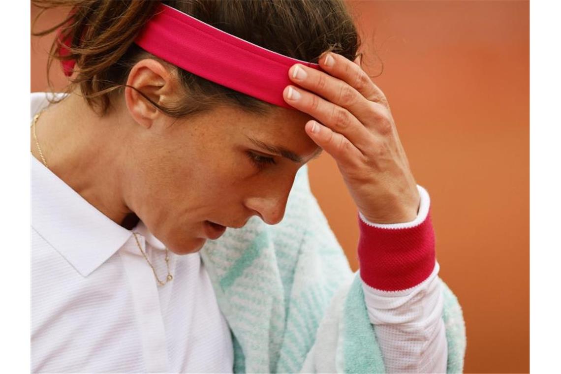 Muss die French Open bereits nach der ersten Runde beenden: Andrea Petkovic. Foto: Thomas Samson/AFP/dpa