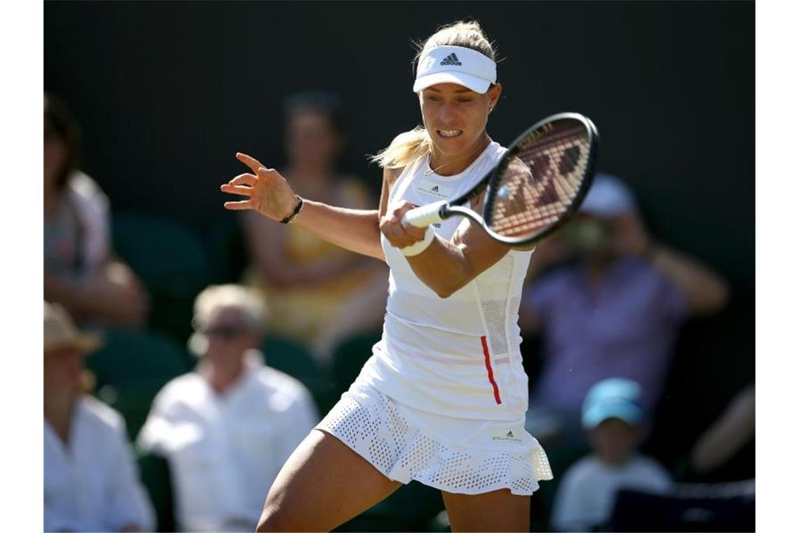 Muss ihre Hoffnungen auf die Titelverteidigung in Wimbledon bereits früh begraben: Angelique Kerber Foto: Steven Paston