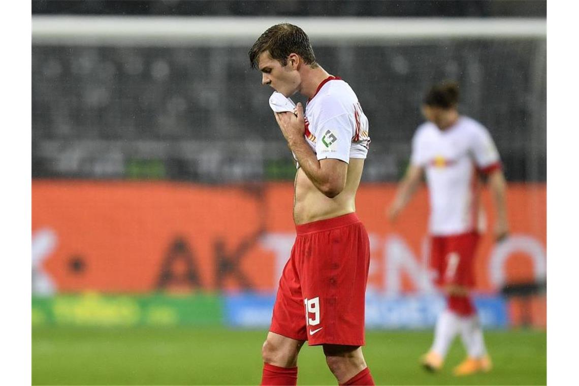 Quarantäne oder nicht? Verwirrspiel um BVB-Star Haaland Muss in Leipzig nicht in Quarantäne: Alexander Sörloth. Foto: Martin Meissner/Pool AP/dpa
