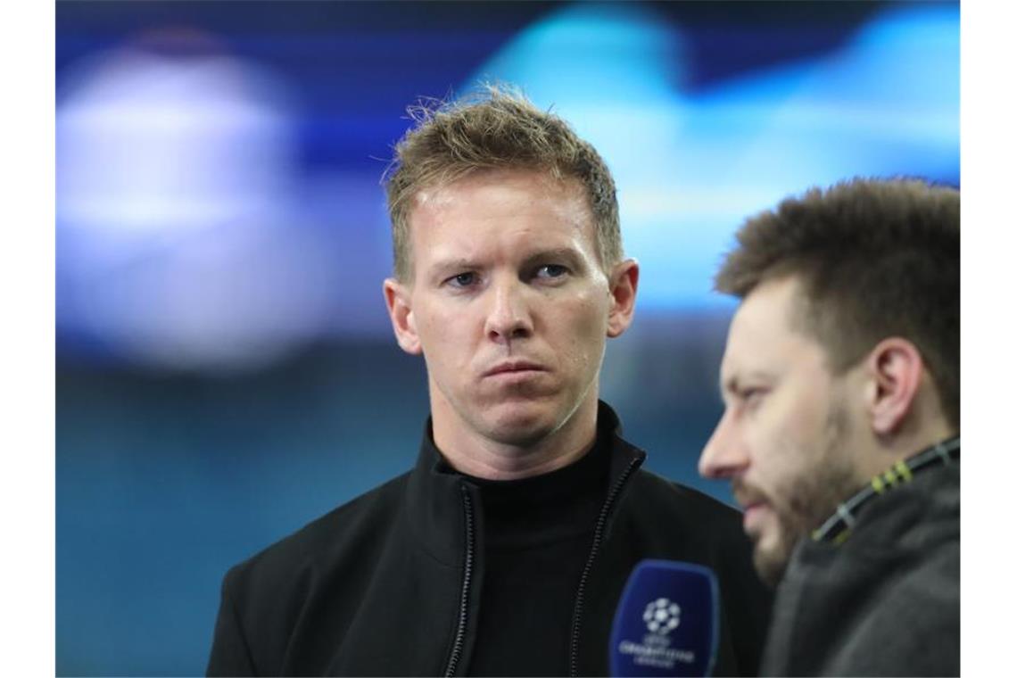Nagelsmann startet ohne Werner gegen Zenit St. Petersburg Muss in St. Petersburg in der Startaufstellung von RB Leipzig auf Timo Werner verzichten: Trainer Julian Nagelsmann. Foto: Jan Woitas/dpa