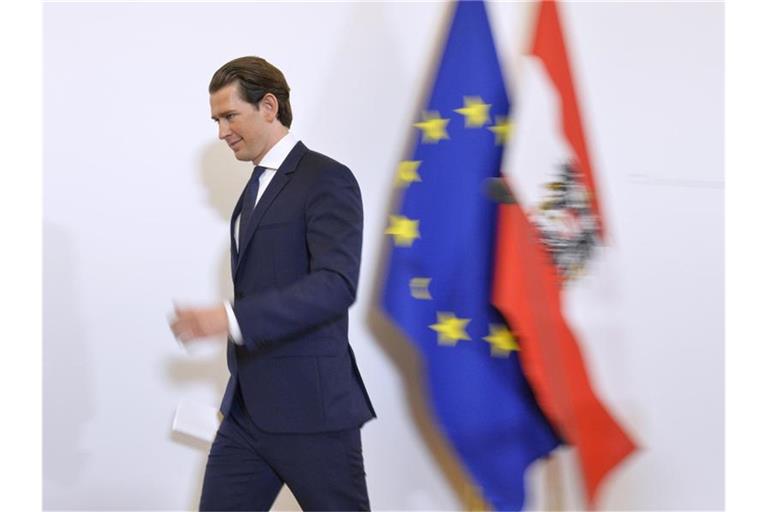 Muss Sebastian Kurz abtreten? Nach dem Platzen der Koalition mit der rechten FPÖ ist nicht mehr sicher, ob sich der konservative Regierungschef im Amt halten kann. Foto: Herbert Neubauer/APA