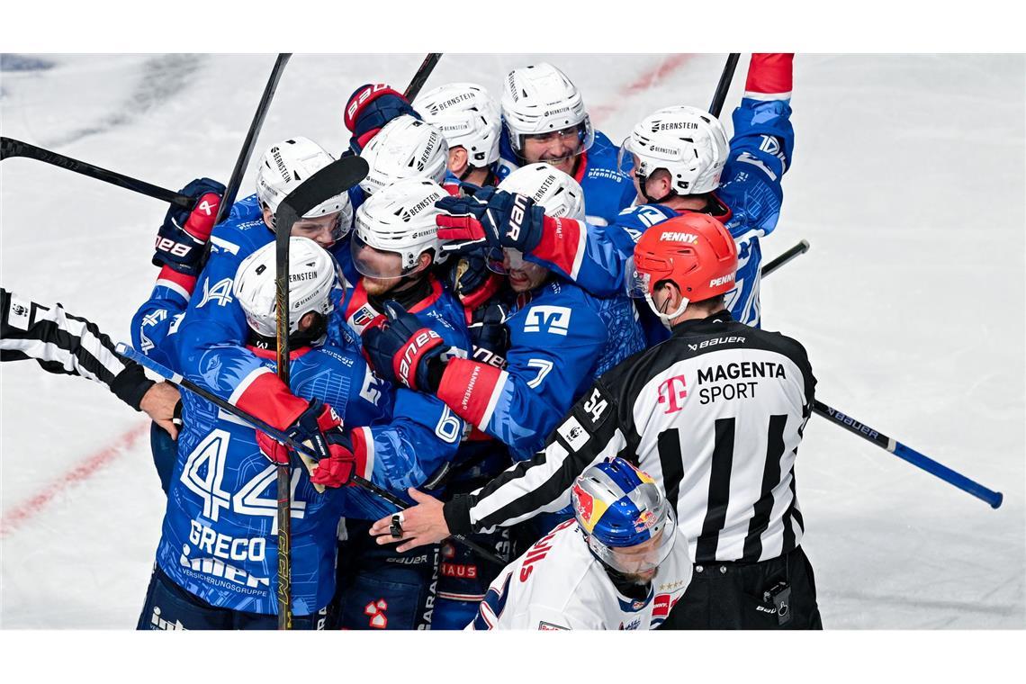 Nach 2019 mal wieder im Finale: die Adler Mannheim. (Archivbild)