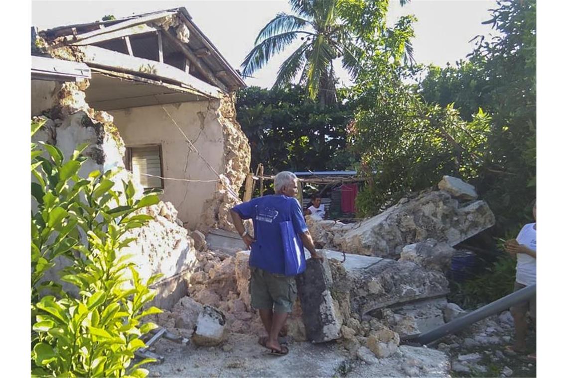 Mindestens acht Tote bei Erdbeben-Serie auf den Philippinen Nach Angaben der Erdbebenwarte Phivolcs befand sich das Epizentrum nahe der Stadt Itbayat in der Provinz Batanes knapp 700 Kilometer nördlich der Hauptstadt Manila. Foto: Agnes Salengua Nico/AP