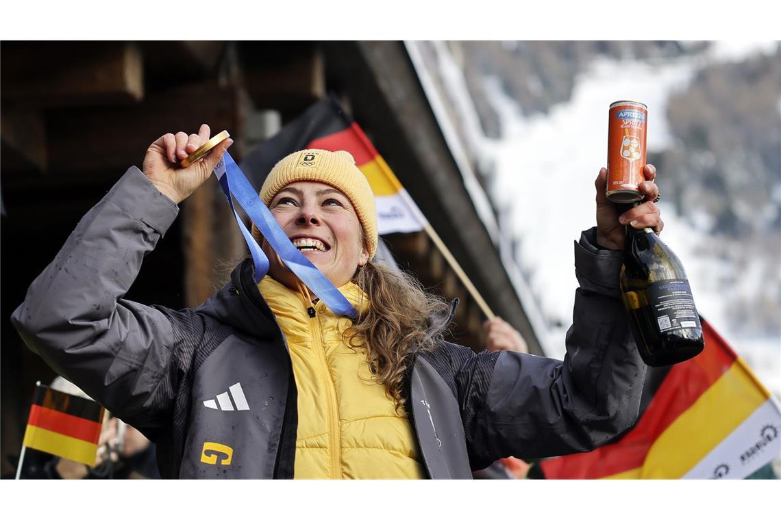 Nach Bronze in Peking nun Gold in Livigno – Skicrosserin Daniela Maier.