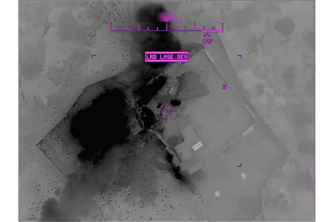 Nach dem Angriff: Der zerbombte Unterschlupf des IS-Anführers. Foto: Uncredited/Department of Defense/AP/dpa