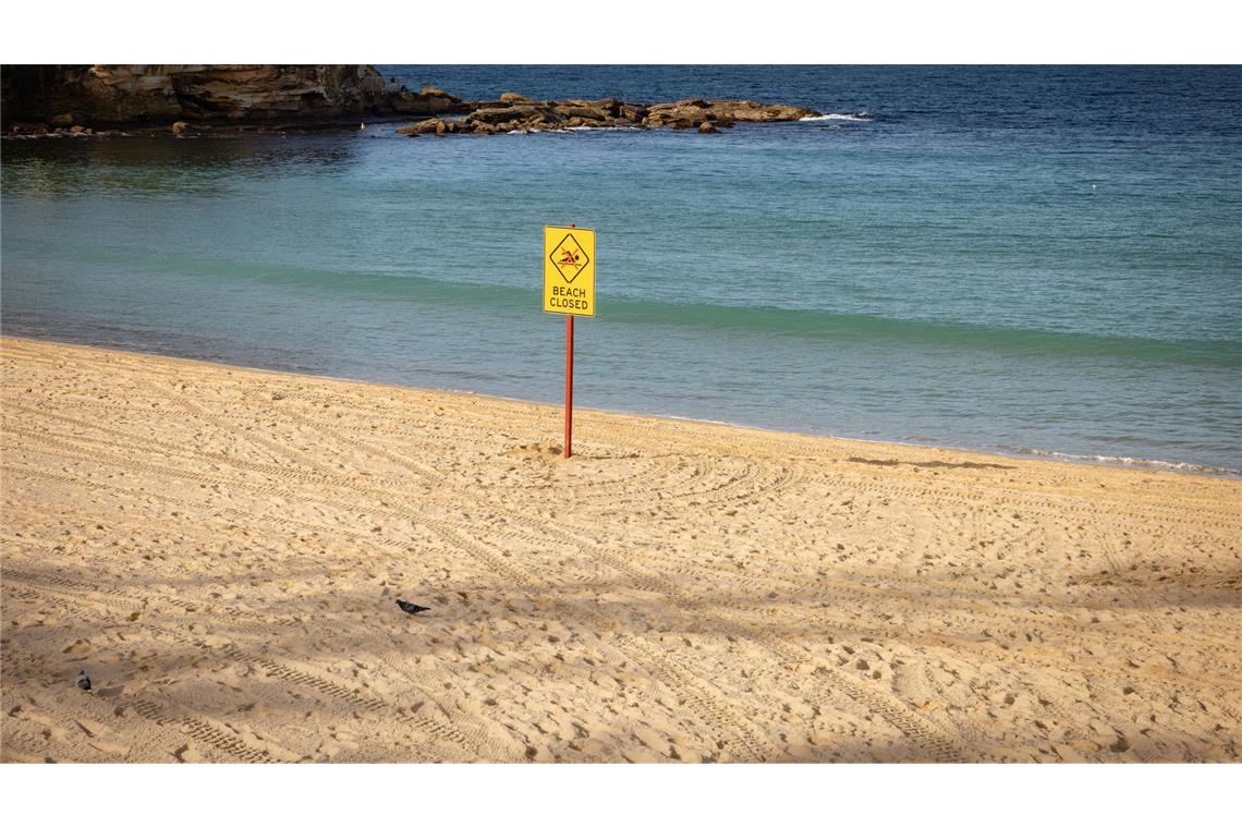 Nach dem Hai-Angriff wurde der betroffene Strand aus Sicherheitsgründen geschlossen.