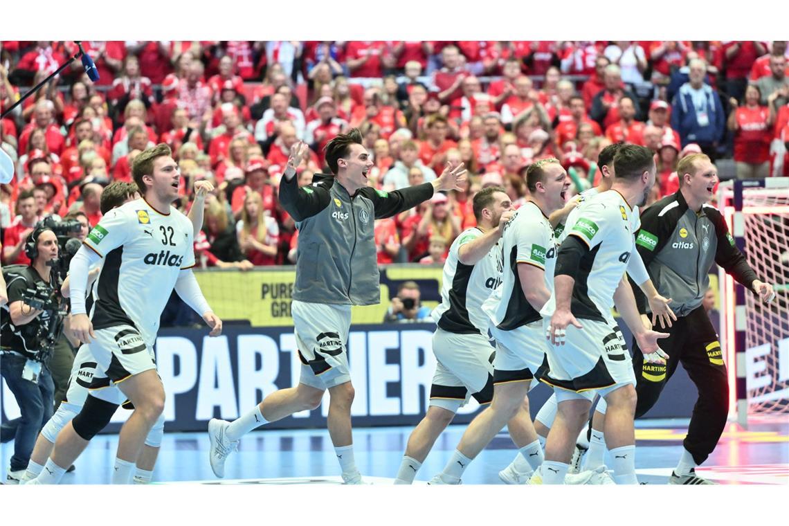 Nach dem Sieg gegen Frankreich durfte das deutsche Team auch gegen Kroatien jubeln.