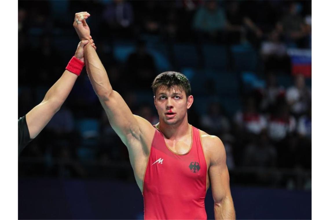 Nach dem Sieg über den Iraner Ramin Taherisartang steht Denis Maksymilian Kudla im Halbfinale. Foto: Kadir Caliskan