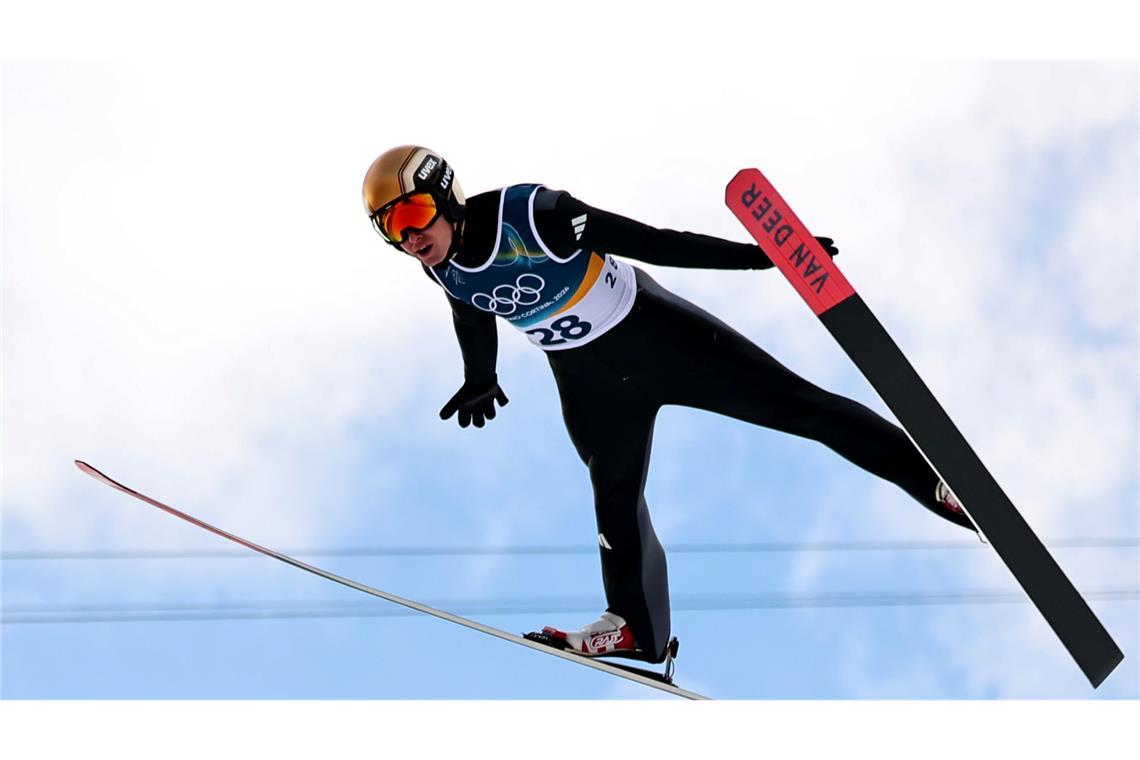 Nach dem Skispringen war der Rückstand für Vinzenz Geiger bereits riesig.